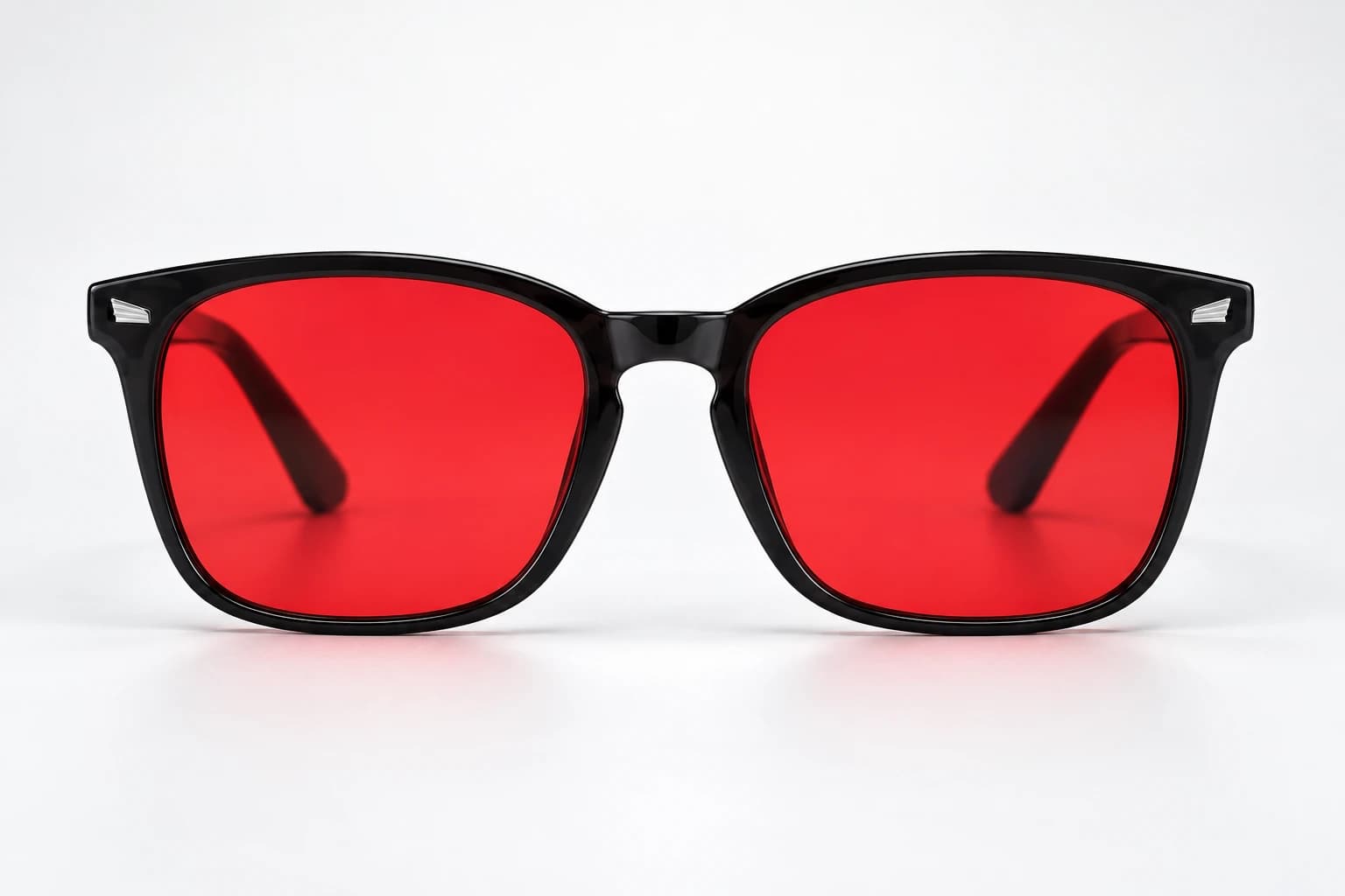 Lentes NOCTE Rojo, vista frontal.